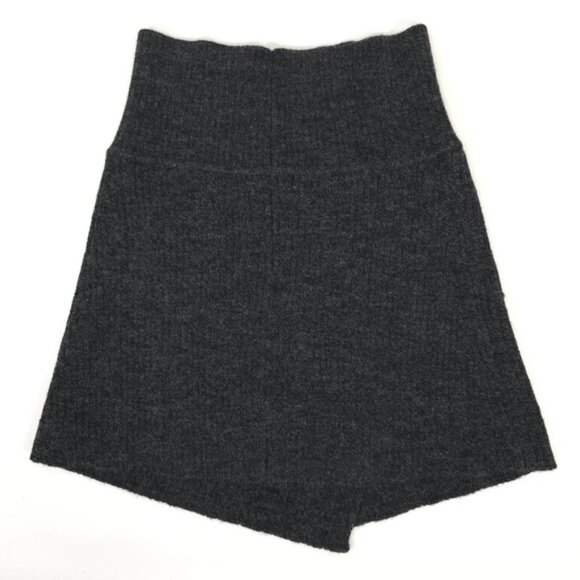 NWT ISABEL MARANT ÉTIOLE Wool‎ Ribbed Knit Mini Skirt Estelle Crossover Front 40 - Picture 3 of 13